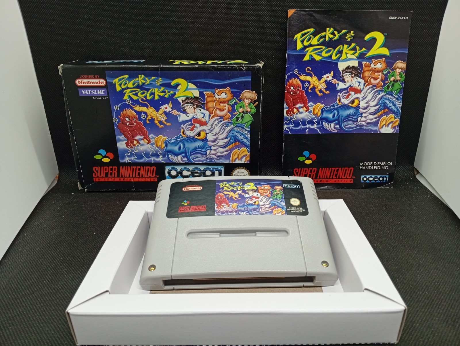 Pocky & Rocky 2 - Super Nintendo SNES EU PAL - SNSP-29-FAH