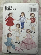 Butterick 18" Doll Clothes Pattern B6000