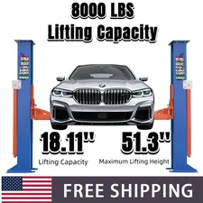 8000LB 2 Post Car Lift Automotive Hoist Equipment,  220V/60Hz Automotive Lift US