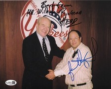 Jason Alexander Richard Herd signed autographed Seinfeld Yankees 8x10 photo JSA