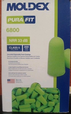 Moldex Pura-Fit Polyurethane Foam Earplug - 200 Pieces