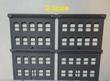 O - S Scale Gauge Building City BUILDING Backdrop Free Shipping Made in USA