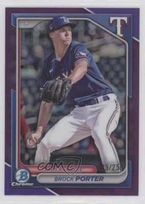 2024 Bowman Draft Chrome Purple Refractor /250 Brock Porter #BDC-172 7k8