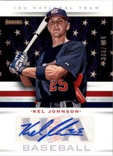 2013 USA Baseball 18U National Team Signatures #9 Kel Johnson Auto /499 - BB