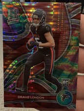 Drake London 2022 Panini Spectra Celestial Prizm Rookie /99 #146 SP RC Atlanta