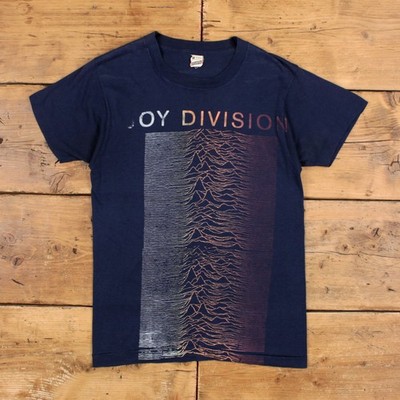 Screen Stars T-Shirt Joy Division Grafik XS Herren Vintage 90s Navy Einzelnaht