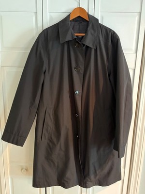 hugo boss goretex trench coat size large with fleece insulation