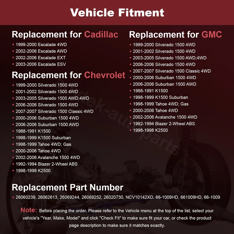 Pair Front CV Axle for 1999-2003 2004 2005 2006 Chevy Silverado 1500 GMC 6-Lug - Image 2 of 4