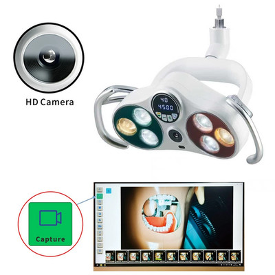 Dental LED Operation Light Sensor Oral Lamp 4K Full HD Camera Video Recording