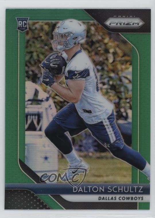 2018 Panini Prizm Rookie Green Prizm Dalton Schultz #277 Rookie RC 0us8