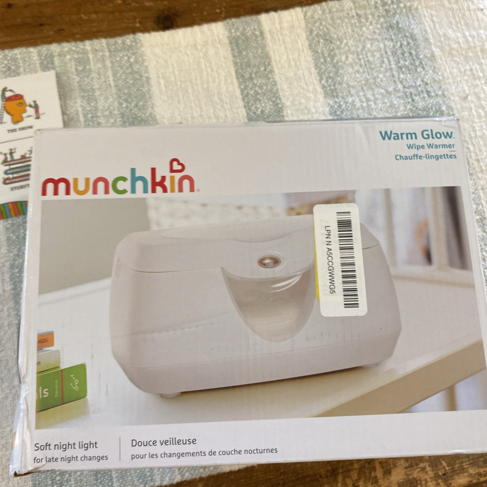 Munchkin warm glow wipe warmer soft nightlight