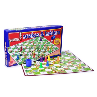 Schlangen und Leitern traditionelles Kinder Brettspiel Kinder Spielzeug Familie Spaß Box