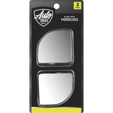 Auto Drive Quarter-Round Adjustable Blind Spot Mirror, 2-Pack – 0.11 lbs.