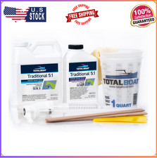Quart Kit Epoxy Resin Slow Hardener Marine Grade Epoxy Fiberglass Wood Boat