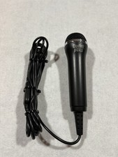 Guitar Hero Wired USB Microphone Black Tested Works PS3 Xbox 360 Wii PC Mic