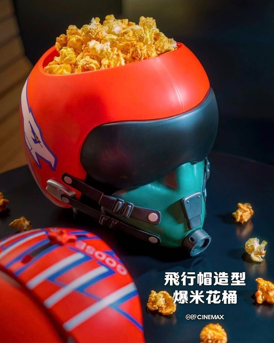 Top Gun 40th Anniversary Helmet Popcorn Bucket Set of 2 – New