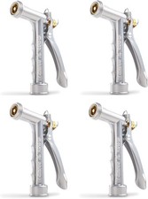 New Gilmour Solid Metal Hose Spray Nozzle with Threaded Front 573TF, 4 Pack