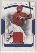 2018 Panini National Treasures Relics 34/99 Nomar Mazara #190 no9