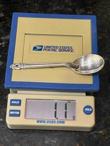 Royal Danish by International Sterling Olive Spoon Not Pierced Original 5 7/8"