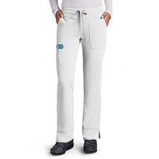 GREYS ANANTOMY SIGNATURE WOMENS LOW RISE SCRUB PANTS 2207 IN WHIE ALL SIZES NWT