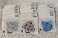 Kids Face Masks Lot, Assorted Printed Patterns Designs, Multiple Packs