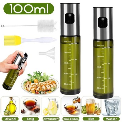 2er Oil Ölsprüher für Speiseöl Öl Sprühflasche Ölzerstäuber Sprayer Ölspender