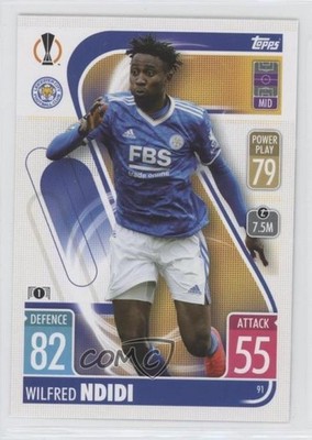 2021-22 Topps Match Attax UEFA Club Competitions Wilfred Ndidi #91 13ka