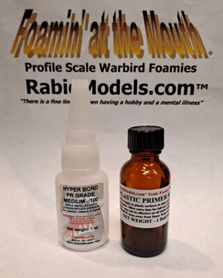3D PLA printing 1oz CA GLUE & Primer - bond PVA, ABS, & plastics. Shipping Incl.