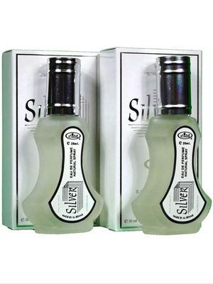 Silver - Al-Rehab Eau De Natural Perfume Spray - 35 ml (1.15 fl. oz  (PACK OF 2)