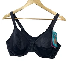 Vanity Fair Bra Womens Black Underwired Minimizer Beauty Back 76080 W70 Size 40C