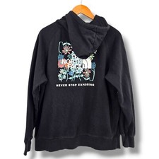 The North Face Hoodie Floral Graphic Pullover Sweatshirt Comfy Womens L