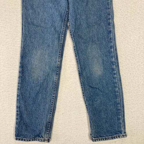 Vintage Levi's 405 Orange Tab Boys Stone Wash Blue Jeans 14 Slim 24x26 USA Made - Picture 2 of 9