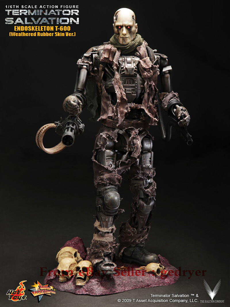 ホットトイズ ターミネーター T600 フィギュア 箱・帯 T25010611 HT HOTTOYS 1:6 Terminator 4 T600 Skeleton Leather Face
