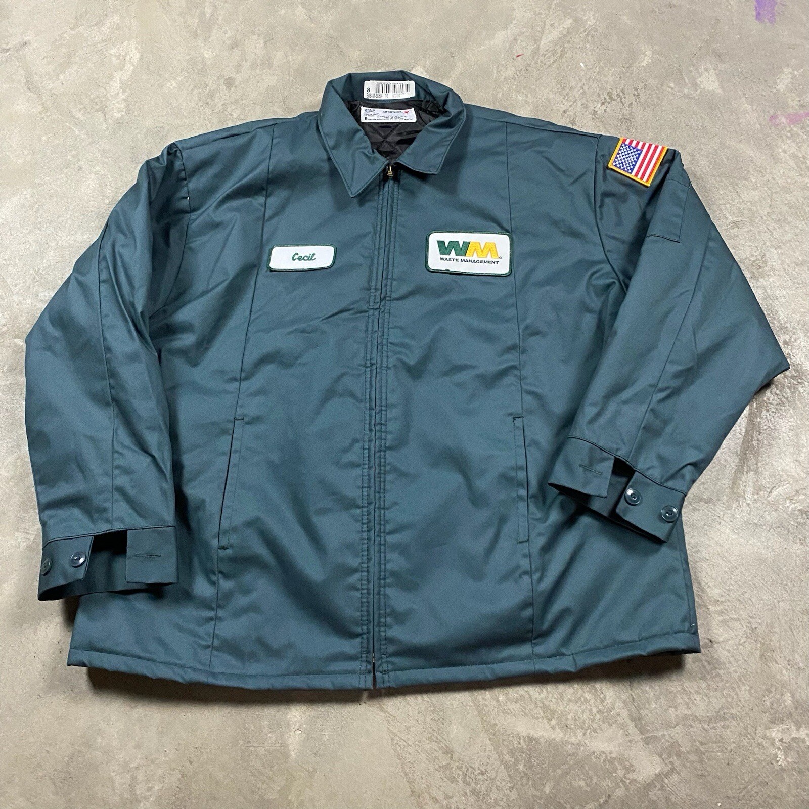 ARAMARK WASTE MANAGEMENT Jacket Work Canvas XXL Skate… Gem