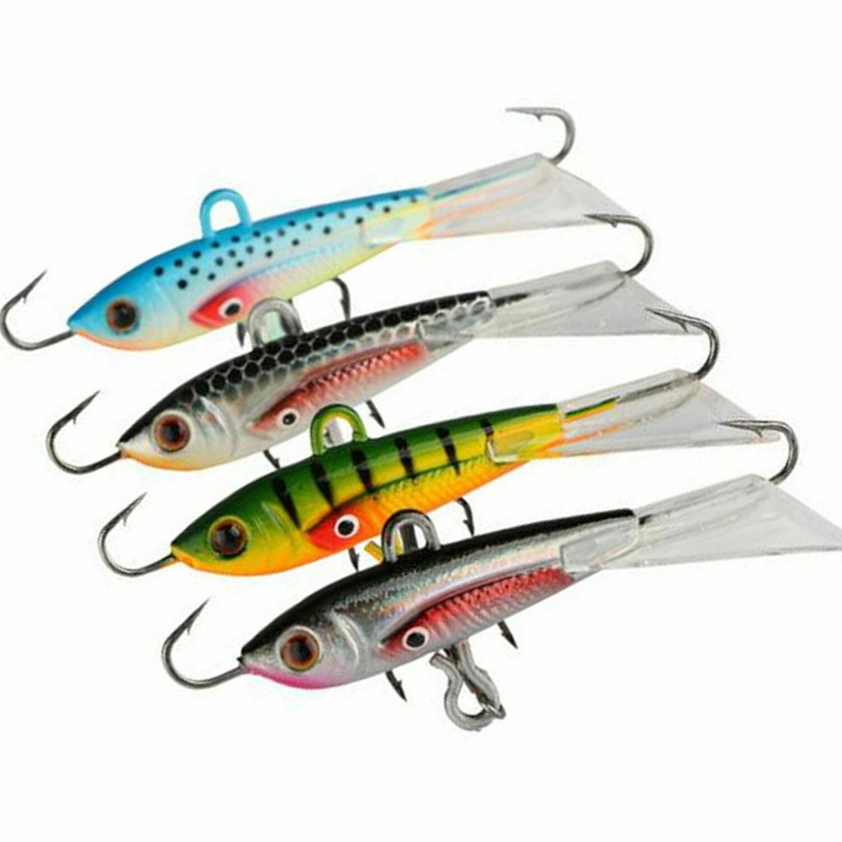 4PCS Ice Winter Fishing Lures 10g Hard Fishing Bass Walleye Trout Jig Swimbaits 4PCS Ice Winter Fishing Lures 10g Hard Fishing Bass Walleye Trout Jig Swimbaits