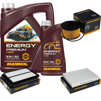 DENCKERMANN Inspektionspaket Energy Premium 5W-30 6L für Nissan Qashqai II