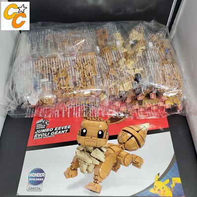 Mega Construx Pokemon Jumbo Eevee Figure Construction Set GMD34 Instructions
