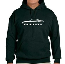 2019 Ford BULLITT Mustang Classic Outline Design Hoodie Sweatshirt NEW