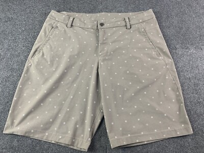 LULULEMON On The Move Mens Classic Fit Flat Front 10'' Chino Shorts Size 38 