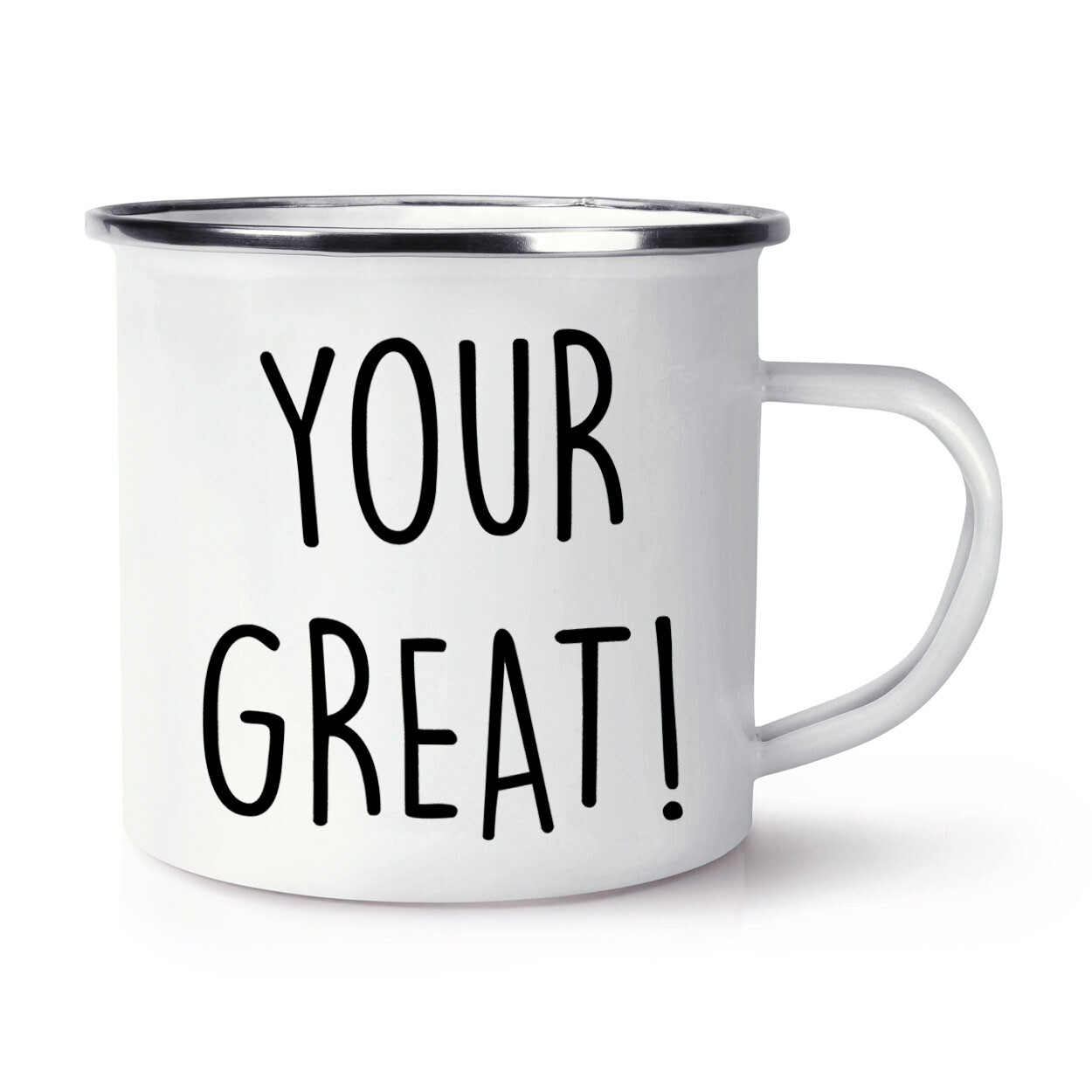 Your Great Bad Grammar Funny Enamel Mug Cup Joke Funny Teacher Sarcasm Love
