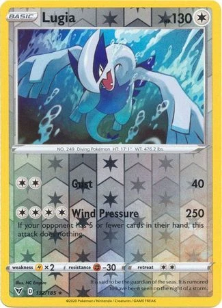 lugia holographic pokemon card Holo Pokémon TCG Individual Collectible Game Cards for sale shuffle your deck STUNNING Japanese Lugia Neo Genesis