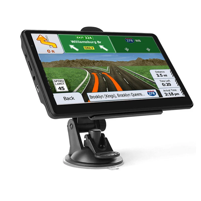 7'' Car Truck GPS Navigator Touch Screen Car Maps Spoken Direction Navi US Set - Image 2 of 4