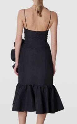 $2990 Carolina Herrera Women's Black Silk Sweetheart Cocktail Dress Size 8  | eBay