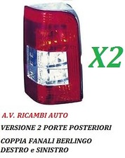 COPPIA STOP POSTERIORE FANALE FANALINO SX - DX CITROEN BERLINGO DAL 2005 AL 2008