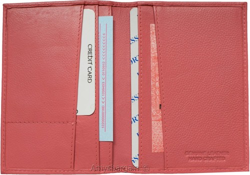 passport case new leather passport cover red wallet credit card case ID holder - Picture 5 of 12