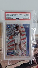 Tyrese Maxey RC 2020-21 Panini Revolution Rookie Cosmic 69/100 PSA 10