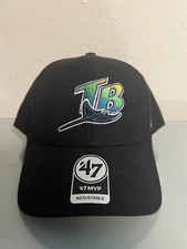 ‘47 Brand Tampa Bay Devil Rays MVP Cooperstown Collection Retro Logo Hat Cap
