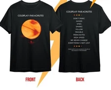 Band Coldplay Parachutes Album Music Band Tour T-Shirt