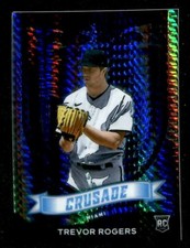 2021 Panini Chronicles Crusade Hyper Trevor Rogers Rookie 082/299 Miami Marlins