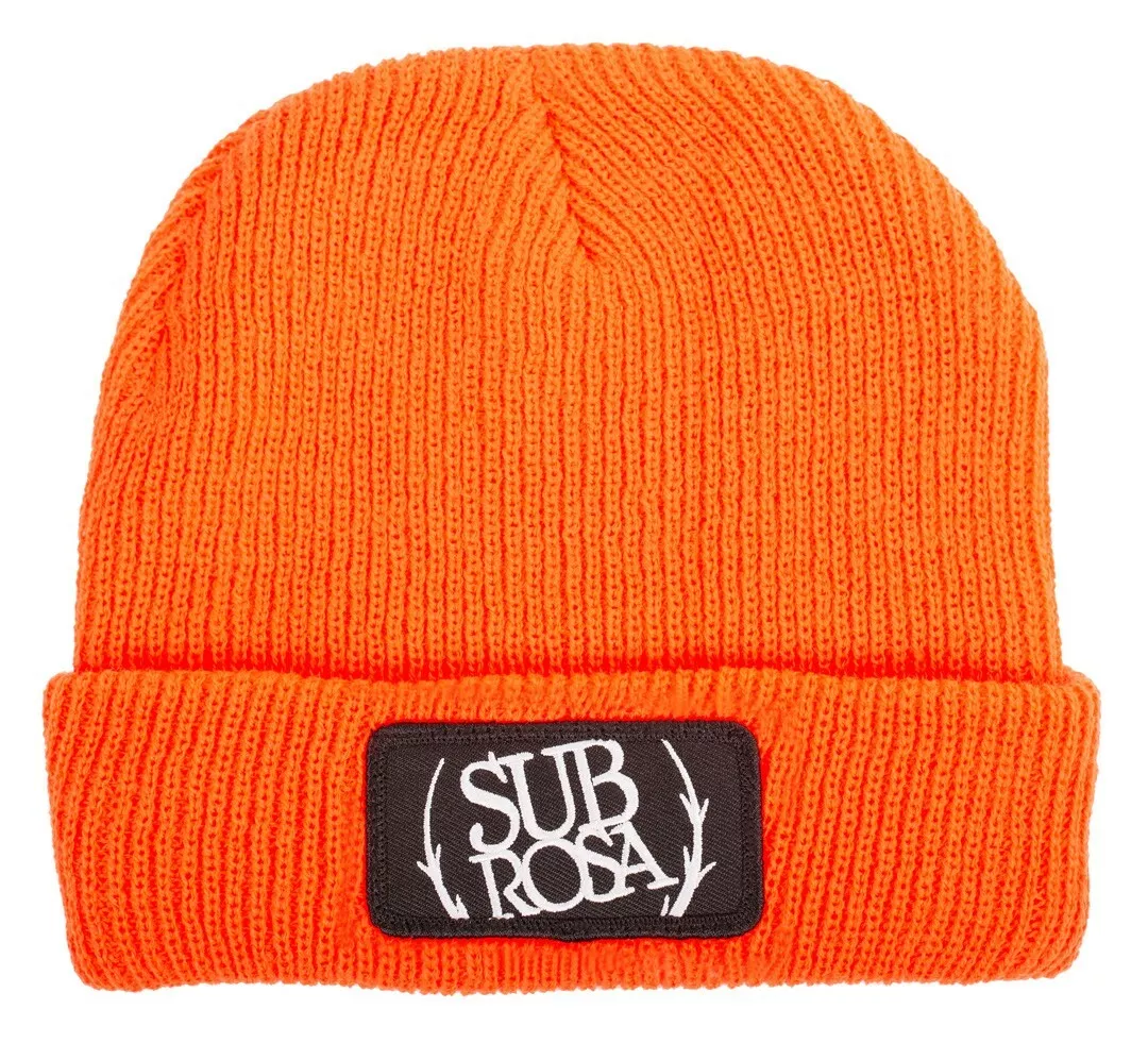 SUBROSA BEANIE CHAPEAU SHADOW CONSPIRACY SUPREME OBEY FOURGONNETTES RARE ORANGE NEUF